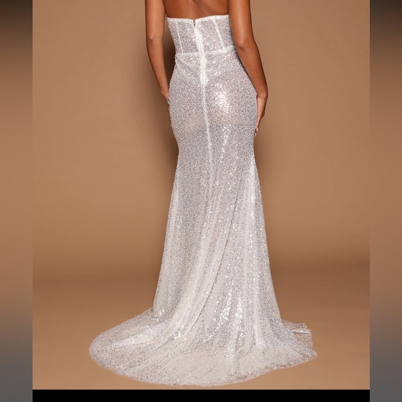 Sequin, Beaded and Rhinestones Dress - Picture 14 of 14